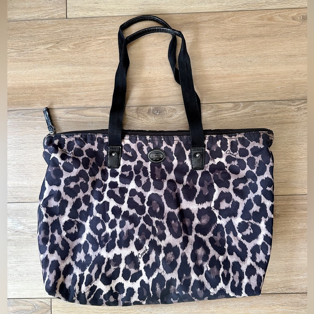 Coach Water Resistant Tote Bag and Clutch